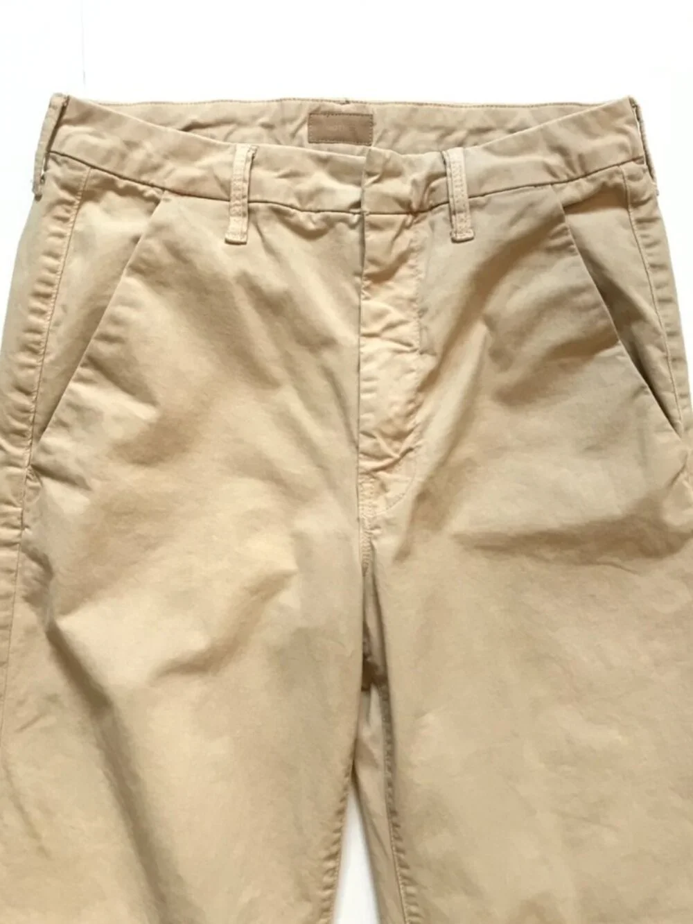 Mother the Roller Prep Pants Womens 28 Khaki Tan Killing Time High Rise Wide Leg